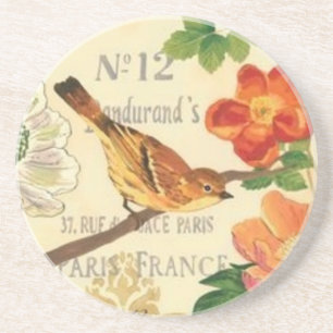 Frühling in Frankreich Vintage Untersetzer
