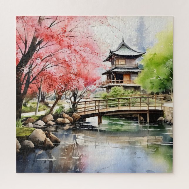 Frühling in Garten Puzzle (Vertikal)