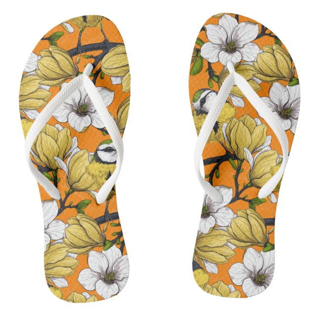Frühling in Gelb Flip Flops (Fußbett)