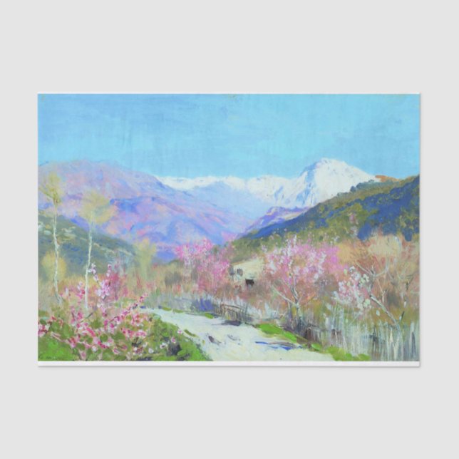 Frühling in Italien durch Isaac Levitan Seidenpapier (Vorderseite)