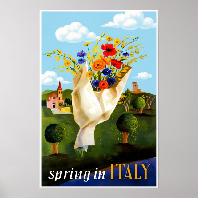 Frühling in Italien Poster (Vorne)