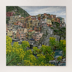 Frühling in Manarola, Italien - 20x20 - 676 Stk. Puzzle