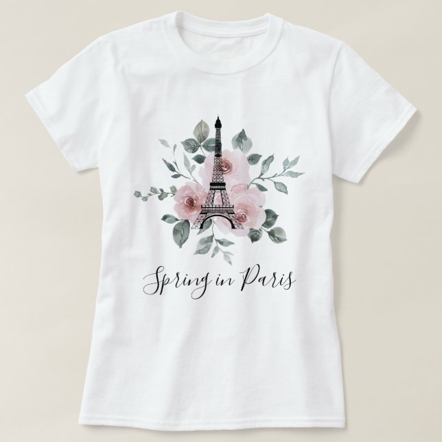 Frühling in Paris - Girls' Trip Custom T-Shirt (Design vorne)