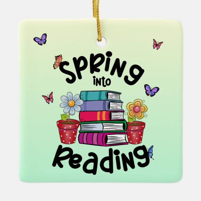 Frühling in Reading Keramikornament (Vorderseite)
