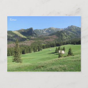 Frühling in Tatra Postkarte