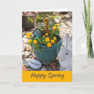Frühling ist da, Gartenfoto Karte