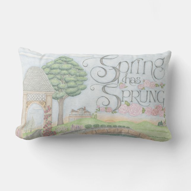 Frühling ist da Kissen (Vorderseite)