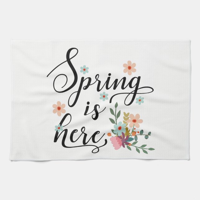 Frühling ist hier handtuch (Horizontal)