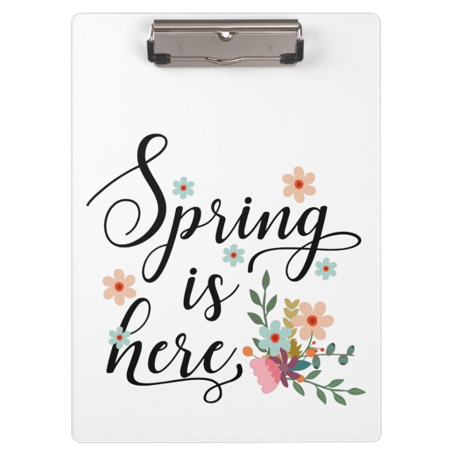 Frühling ist hier klemmbrett (Vorderseite)