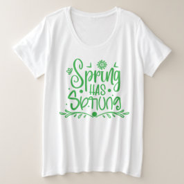 Frühling ist sprung große größe T-Shirt