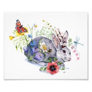 Frühling Jackalope Fotodruck