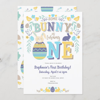 Frühling, Junge 1. Geburtstag, Ostern, Sonnenschei Einladung