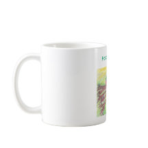 Frühling Kaffeetasse mit Baby- und Muttervogel 