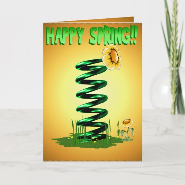 Frühling! Karte (Vorderseite)