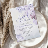 Frühling lila staubblaue Lila boho 16 . Geburtstag