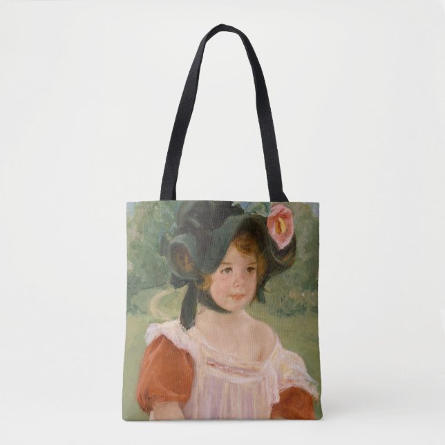 Frühling: Margot stehend in einem Garten | 1900 (Vorderseite)