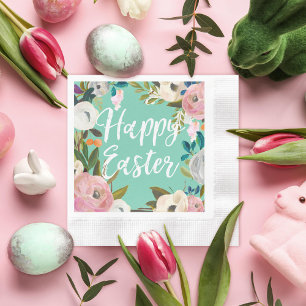 Frühling Minze Frohe Ostern Serviette
