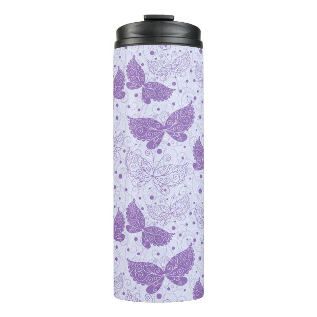Frühling Muster Thermosbecher (Vorderseite)