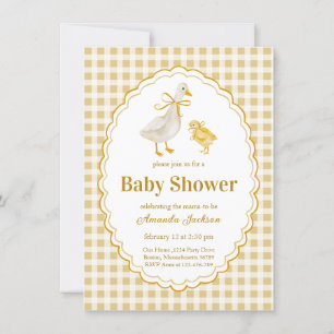 Frühling Mutter Gans und Gössel Baby Shower Einladung