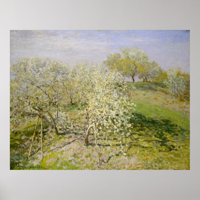Frühling (Obstbäume im Blut) Claude Monet Poster (Vorne)