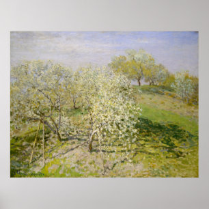 Frühling (Obstbäume in der Blüte) Claude Monet Poster