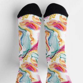 Frühling organische Textur mit fließenden welligen Socken