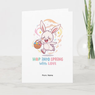 Frühling Osterhasen-Design Karte