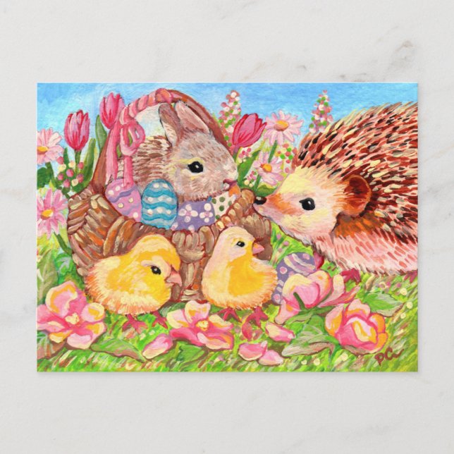 Frühling-Party Postkarte (Vorderseite)