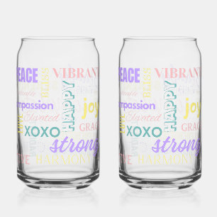 Frühling Pastel High Vibe Ich bin positiv Energie  Dosenglas