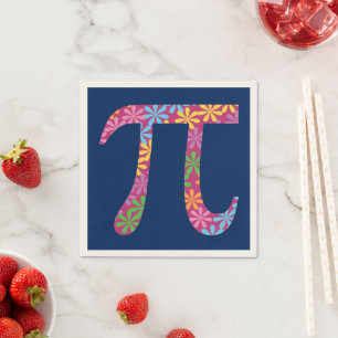Frühling Pi - Blumenfarben Tageszeitung Napkins Serviette