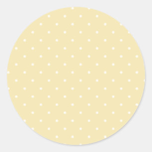 Frühling Polka Dots Micro Buttercreme Runder Aufkleber