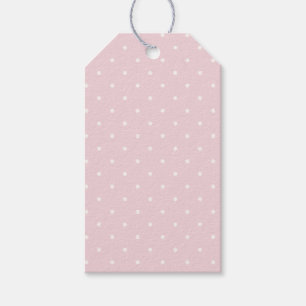 Frühling Polka Dots Micro Soft Blush Geschenkanhänger