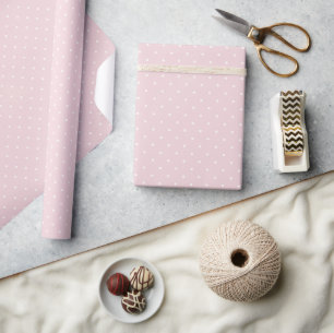 Frühling Polka Dots Micro Soft Blush Geschenkpapier