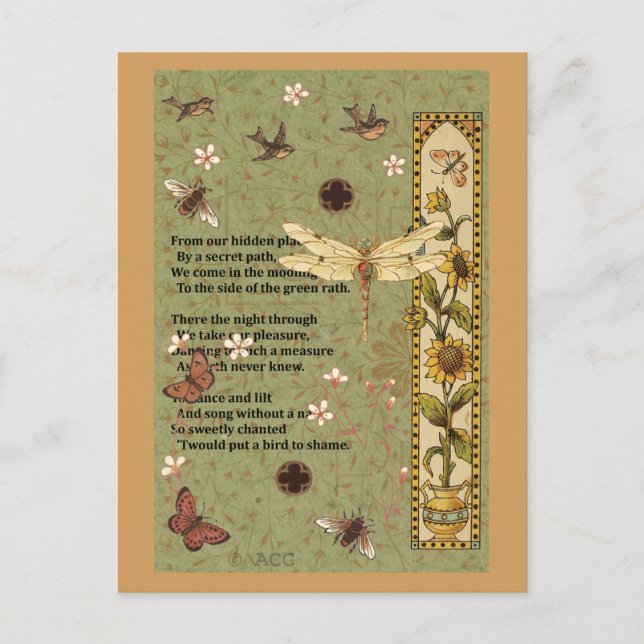 Frühling Postkarte (Vorderseite)