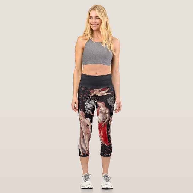 Frühling Primavera Sandro Botticelli Renaissance Capri Leggings (Vorderseite)