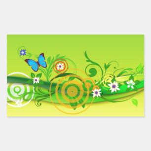 Frühling Rechteckiger Aufkleber