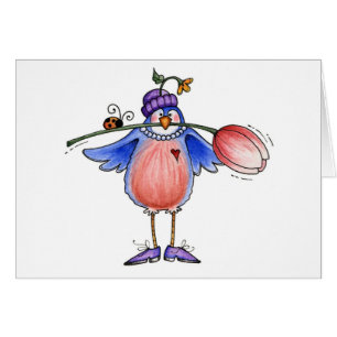 Frühling Robin - Karte