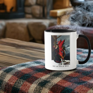Frühling Rot Fee Drache Mutter Natur Fantasie Tasse