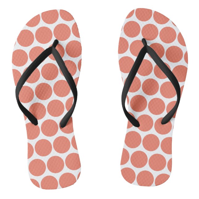 Frühling Sommer Farbe Pfirsich Rosa Flip Flops (Fußbett)