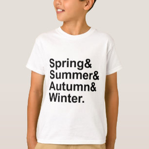 Frühling Sommer Herbst Winter Vier Jahreszeiten T-Shirt