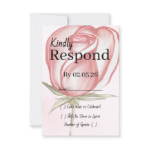 Frühling Sommer Roségarten Hochzeit RSVP