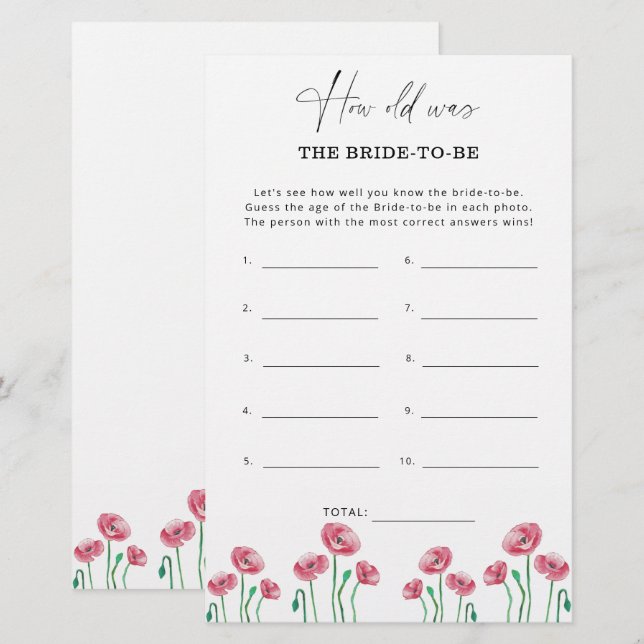 Frühling Sommer Wie alt war die Braut zu sein (Vorne/Hinten)