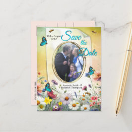 Frühling und Sommer blühen Florals Ankündigungspostkarte