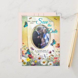 Frühling und Sommer blühen Florals Ankündigungspostkarte