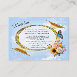 Frühling und Sommer blühen Florals Begleitkarte