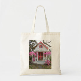 Frühling und Viktorianische Hütte - Martha's Viney Tragetasche