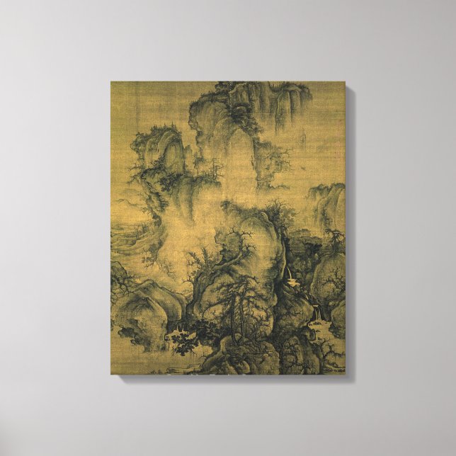 Frühling / von Guo Xi / Leinwanddruck (Vorderseite)