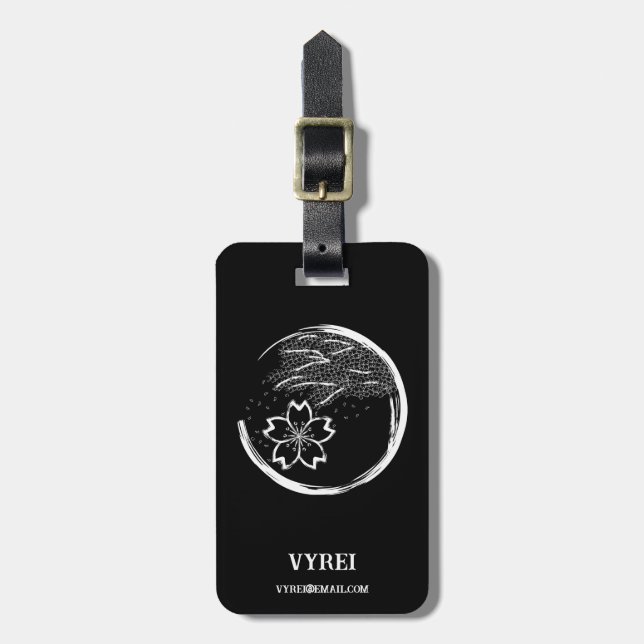 Frühling-Wappen Gepäckanhänger (Vorderseite vertikal)