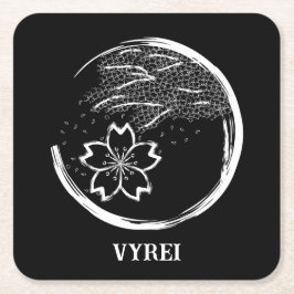 Frühling-Wappen Rechteckiger Pappuntersetzer