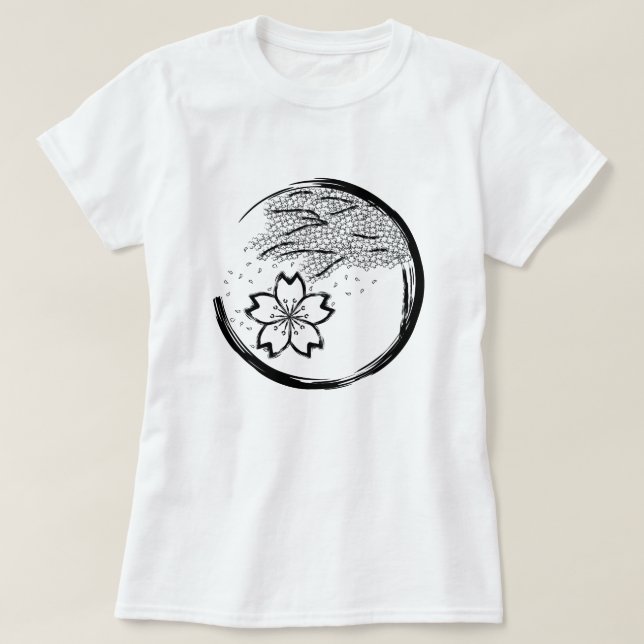 Frühling-Wappen T-Shirt (Design vorne)